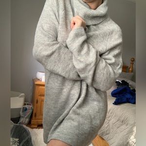 Knit Turtleneck Dress H&M